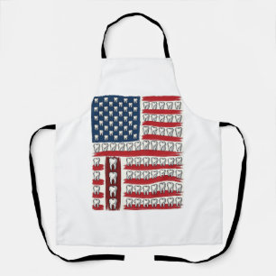 Tablier Dentiste Patriotique Dent Drapeau