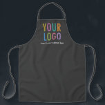 Tablier d'entreprise gris avec logo personnalisé<br><div class="desc">Personnalisez cette tablette tout-en-un avec le logo ou l'image de votre entreprise et le texte personnalisé. Le texte peut être un nom, un slogan d'entreprise, une adresse de site Web, une poignée de médias sociaux, ou tout autre texte personnalisé pour vous express vous-même. Disponible en gris et autres couleurs (toutes...</div>