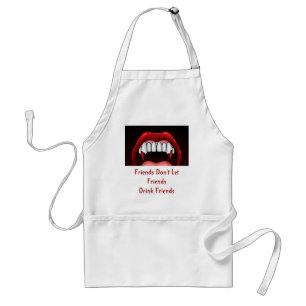 Tablier Dents d'Halloween Vampire
