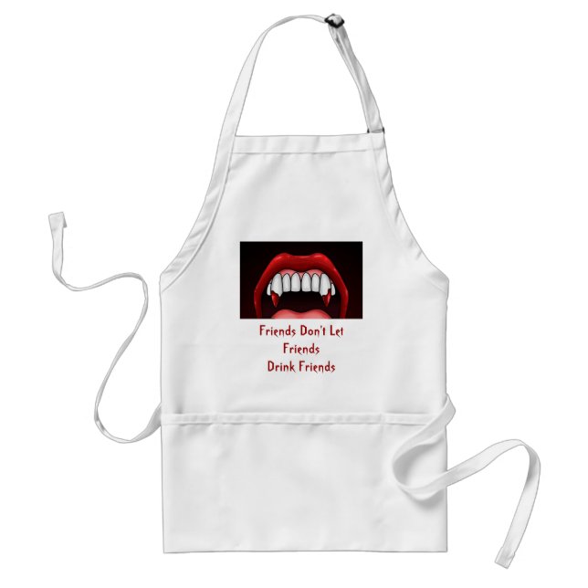 Tablier Dents d'Halloween Vampire (Devant)