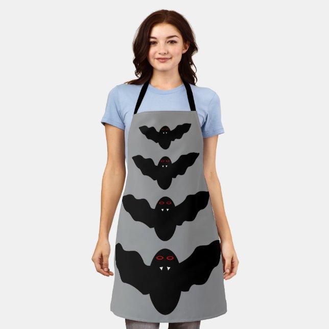 Tablier Déplaisant Halloween Vampire Bat (Porté)