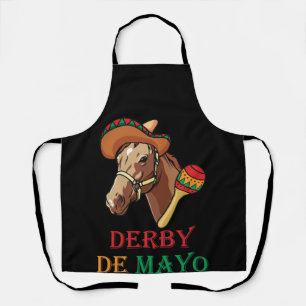Tablier Derby Mayo Kentucky Horse Race Sombrero Mexique