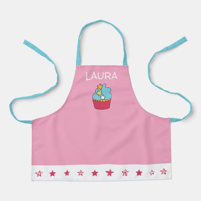 Tablier Des filles à l'aire de cuisson personnalisée (Recto)