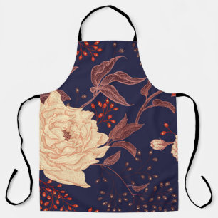 Tablier Des pivoines et des roses. Floral vintage sans cou
