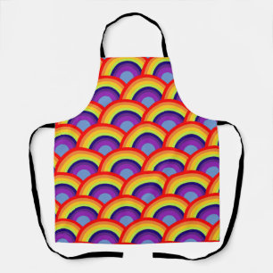 Tablier Design arc-en-ciel coloré