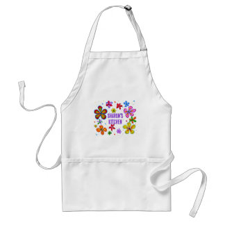 Tablier Design d'art à grandes fleurs