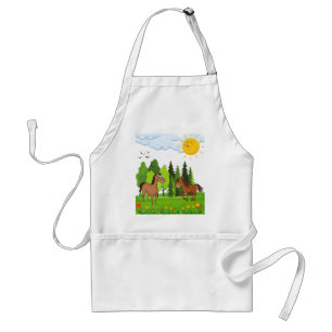 Tablier Design de petits chevaux pour les enfants