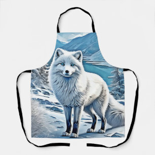 Tablier Design de scène de Fox bleu