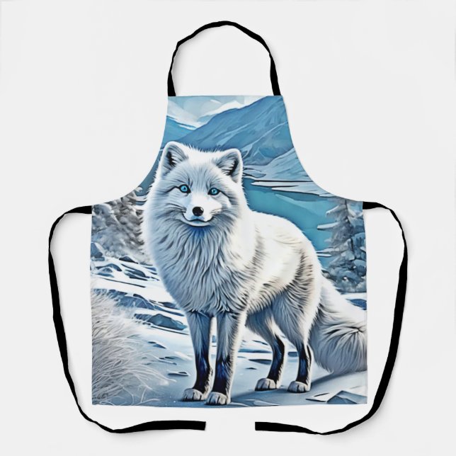 Tablier Design de scène de Fox bleu (Recto)