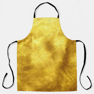 Tablier Design de Texture Dorée Luxueux