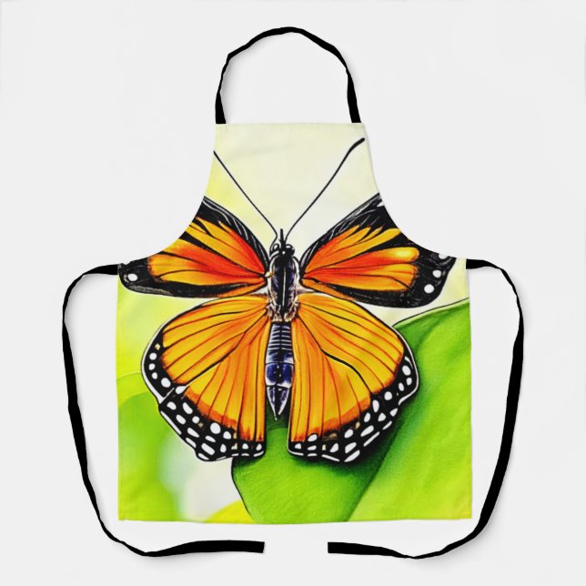 Tablier Design détaillé de l'aile papillon (Recto)