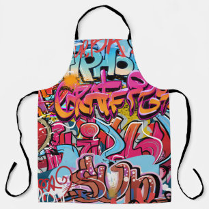 Tablier Design d'intérieur rétro à rayures.