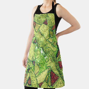 Tablier Design en pierre volcanique peinte en jaune pâle e