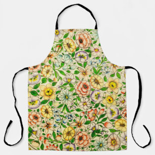 Tablier Design floral traditionnel indien de printemps