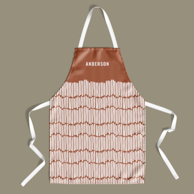 Tablier Design minima moderne en terre cuite élégant (Créateur téléchargé)