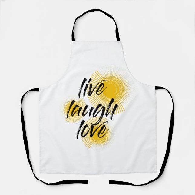 Tablier Design moderne, amusant, tendance de Live Laugh Lo (Recto)