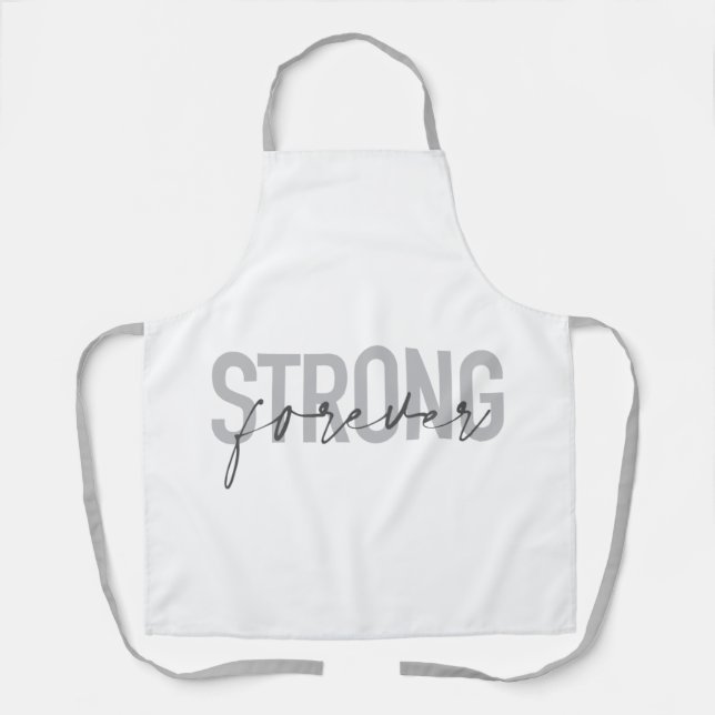 Tablier Design moderne, simple, chic et élégant Strong For (Recto)