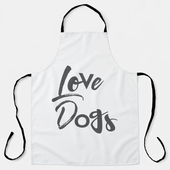 Tablier Design moderne, simple, urbain et cool de Love Dog (Recto)