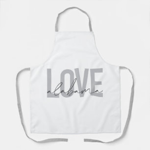 Tablier Design moderne, urbain, simple, cool Love Alabama