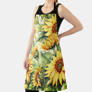 Tablier Design Motif d'art Sunflower