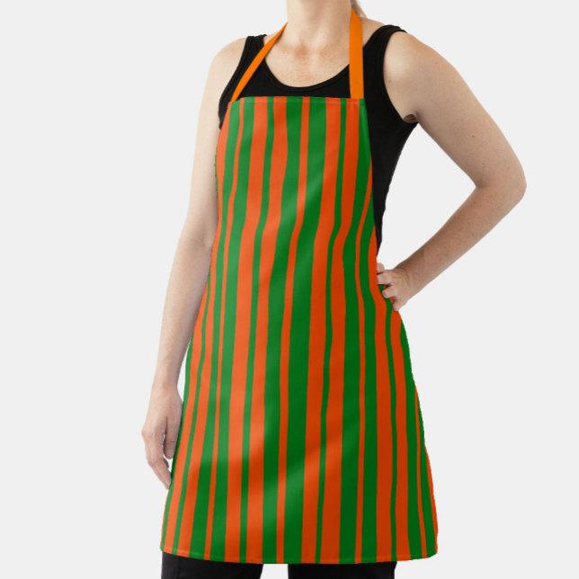 Tablier Design Motif Orange Green (Créateur téléchargé)