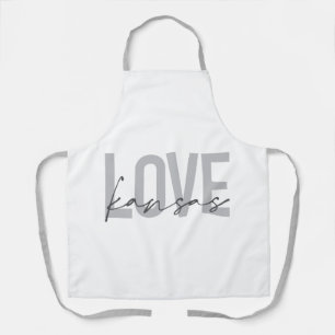 Tablier Design simple, moderne, urbain, cool Love Kansas