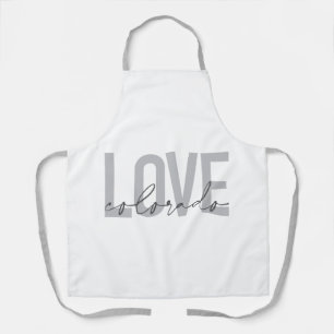 Tablier Design simple, urbain, moderne, cool Love Colorado