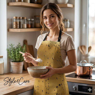 Tablier Design sophistiqué d'aire d'ombre dorée Raindrop