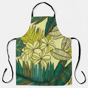 Tablier Design vintage de motif tropique. Papier peint à f