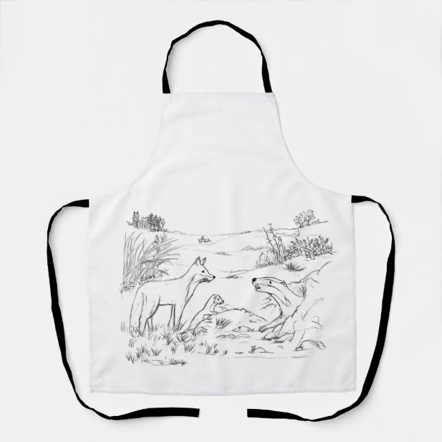 tablier d'esquisse animale (Recto)