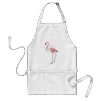 dessin animé d'oiseau Flamant rose