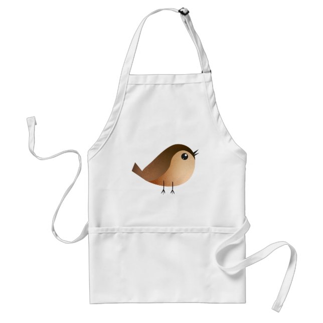 Tablier Dessin Animé d'Oiseau Moineau (Devant)