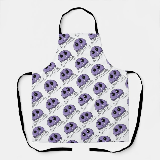 Tablier Dessin animé Lilac Jellyfriend (Recto)