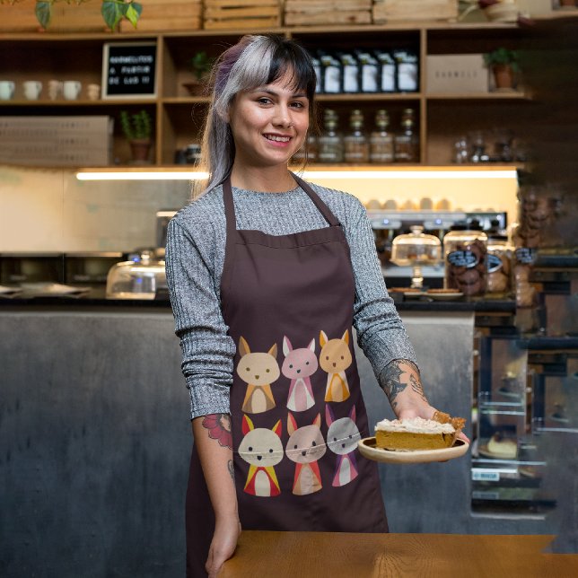 Tablier Dessin coloré Fox (Créateur téléchargé)