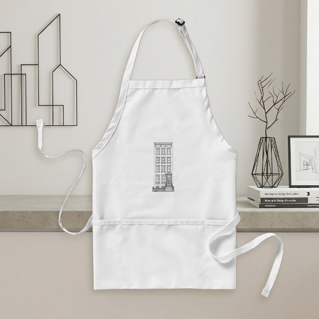 Tablier Dessin d'appartement classique avec perron à New Y (Créateur téléchargé)