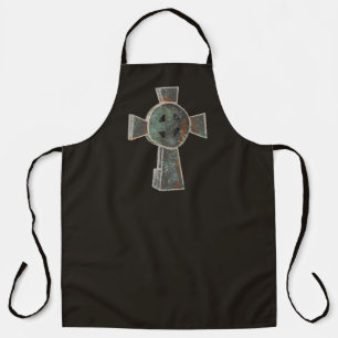Tablier Dessin de croix de pierre tombale de cimetière got