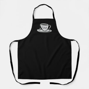 Tablier Dessin de thé minimaliste