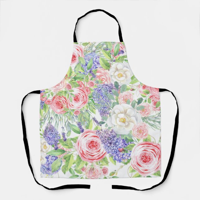 Tablier Dessin Fleur Facile (Recto)