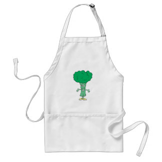 Tablier dessin humoristique de brocoli idiot