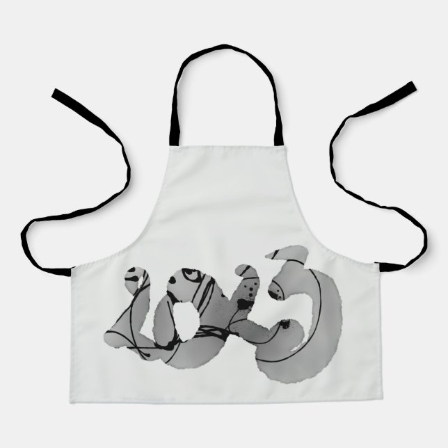 Tablier Dessin original 2023 Nouvel An AKA (Recto)