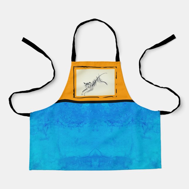 Tablier Dessin original Tiger Nouvel An chinois AoA5K Apr (Recto)