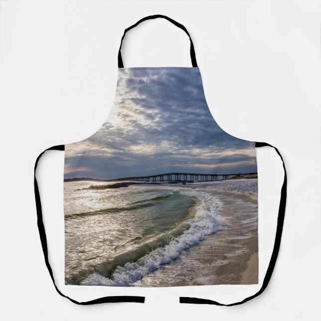 Tablier Destin Florida Soirée Vagues Apron (Recto)