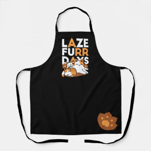 Tablier Détendez-vous Art Chat - 'Laze Furr Days' pour les