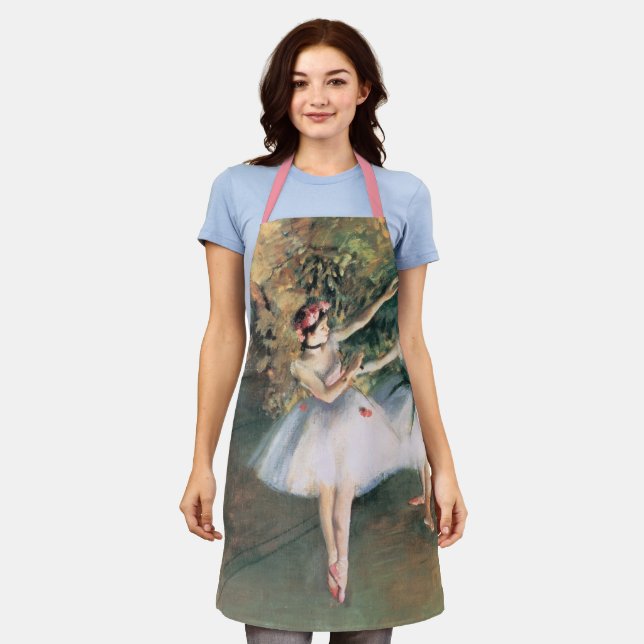 Tablier Deux danseurs sur scène par Edgar Degas, Art Vinta (Porté)