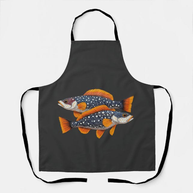 Tablier Deux poissons tachetés (Recto)