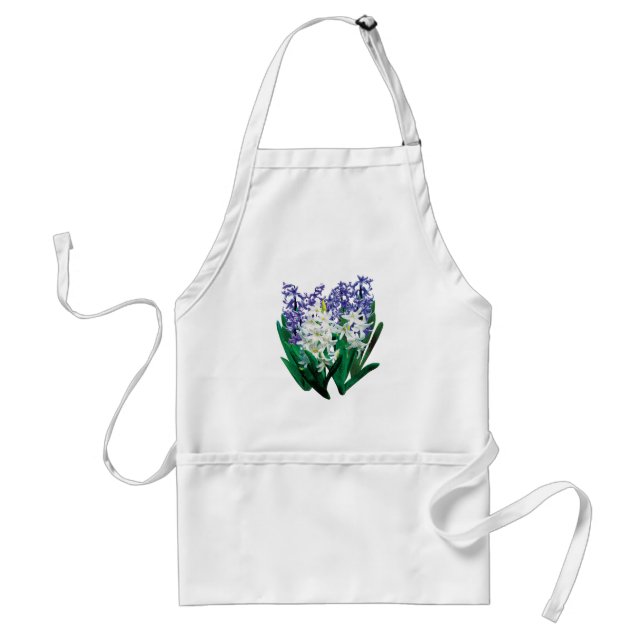 Tablier d'hyacinthes violet et blanc (Devant)