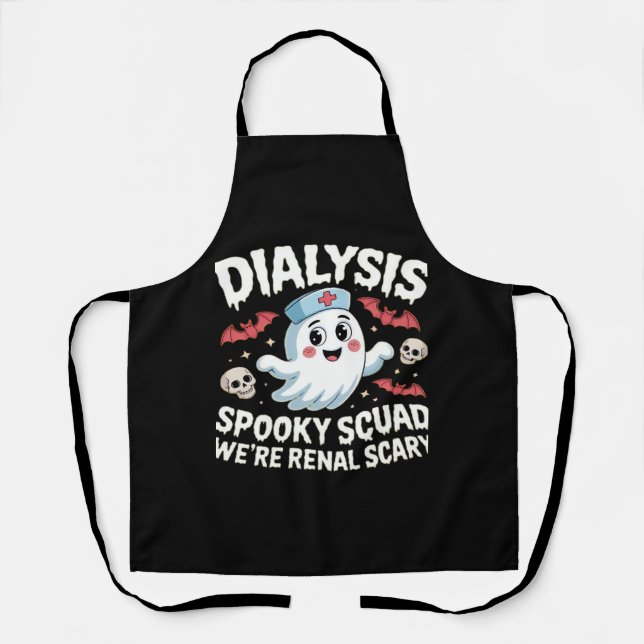 Tablier Dialyse Éffrayante Squad Renal Halloween Néphrolog (Recto)