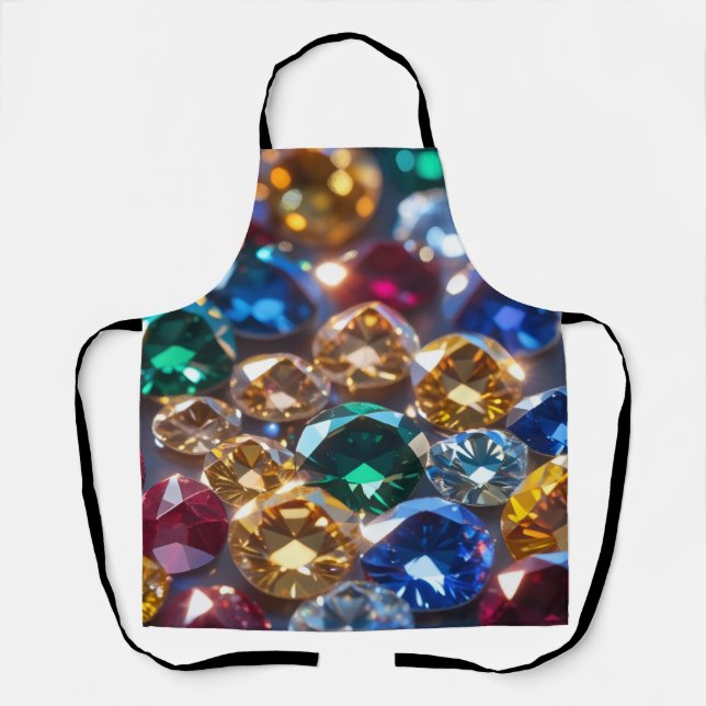 Tablier Diamants De Couleurs Diverses (Recto)