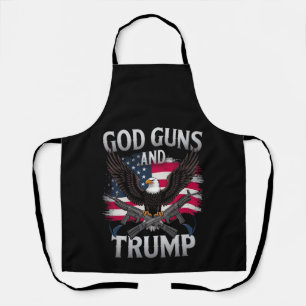 Tablier Dieu Armes Et Trump Aigle Drapeau Américain Vintag