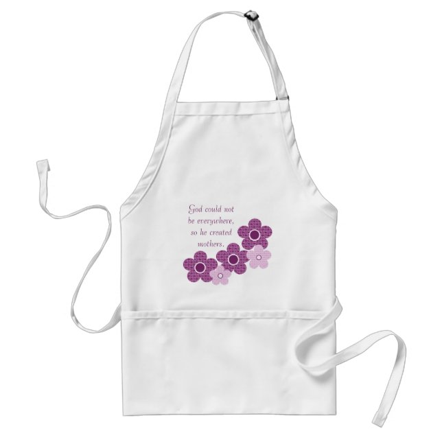 Tablier Dieu Créé Mères Fleur Apron, Lavande (Devant)